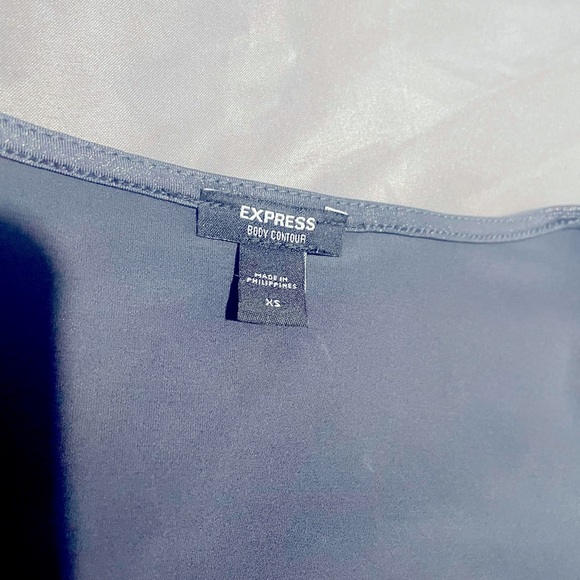 Express Body Contour Sparkle Gray Bodysuit - Picture 3 of 3